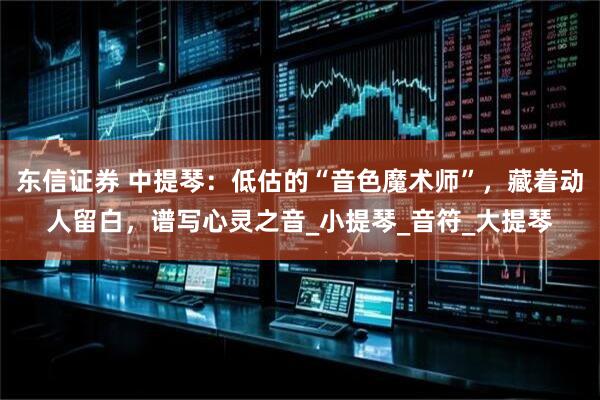 东信证券 中提琴：低估的“音色魔术师”，藏着动人留白，谱写心灵之音_小提琴_音符_大提琴