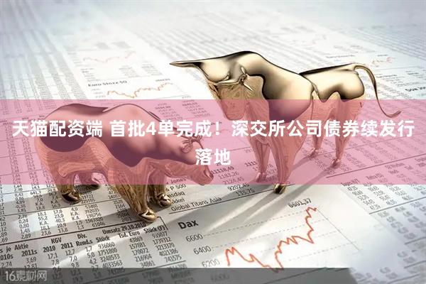 天猫配资端 首批4单完成！深交所公司债券续发行落地